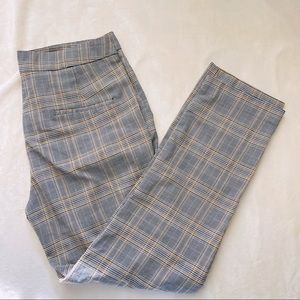 Zara Yellow and Grey Dress Pants Size Medium